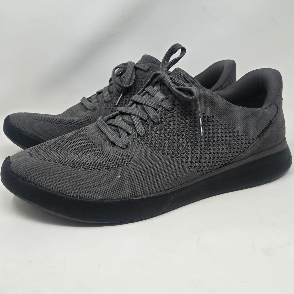Kizik Lima Hands-Free Sneakers Mens 15 Wide Charcoal Grey Knit F2FC DLIMGT05-2E